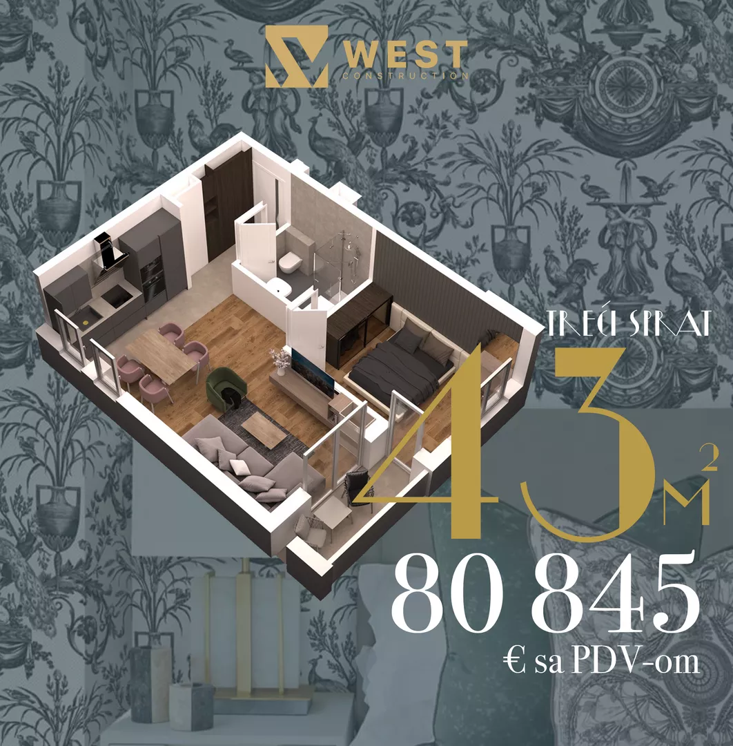 Jednoiposoban stan | 4zida