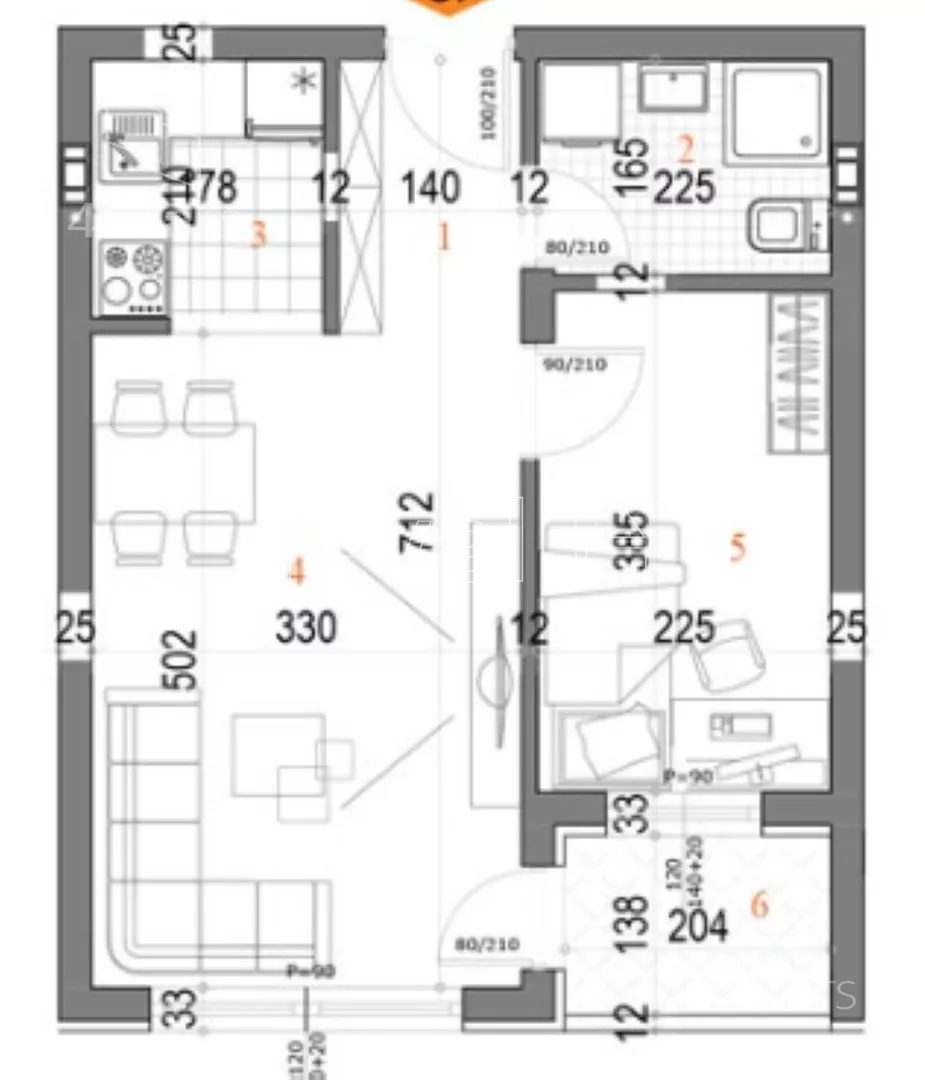 Jednoiposoban stan | 4zida