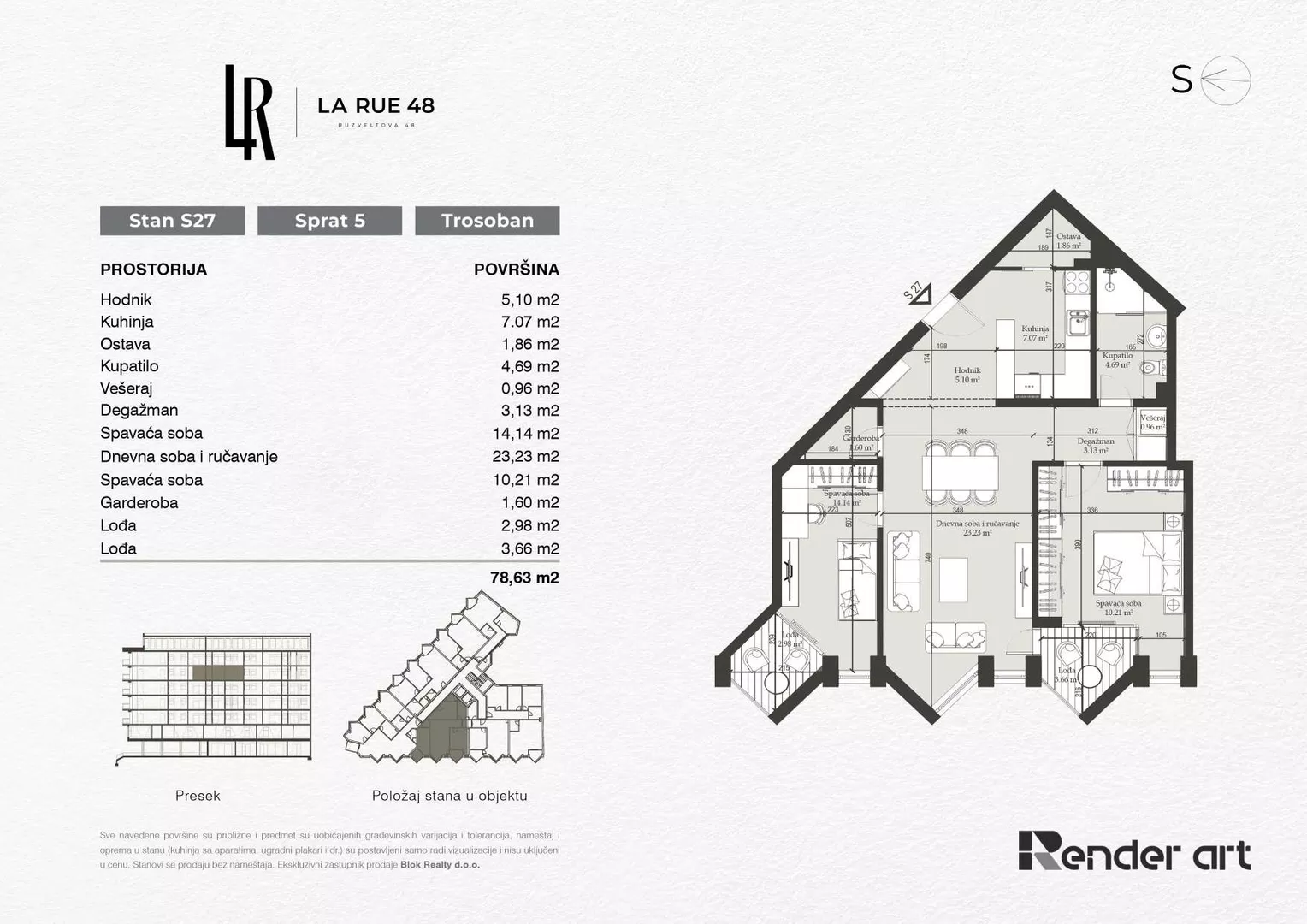Trosoban stan | 4zida