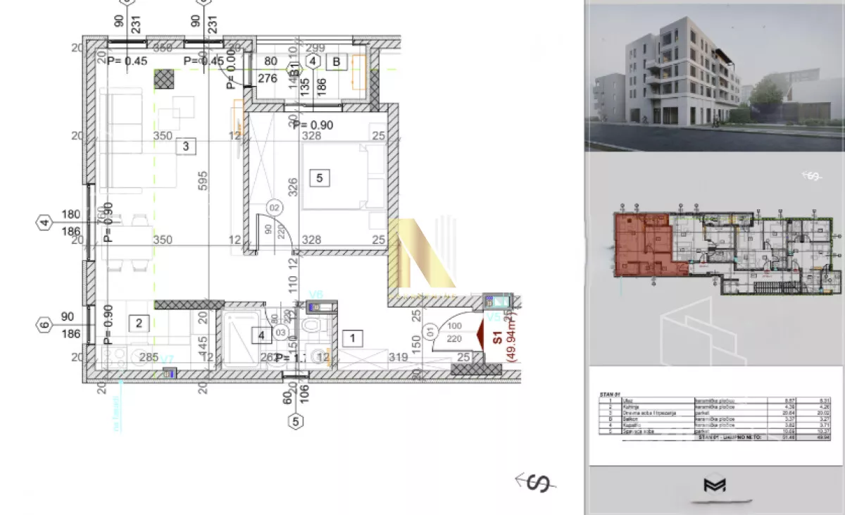 Jednoiposoban stan | 4zida