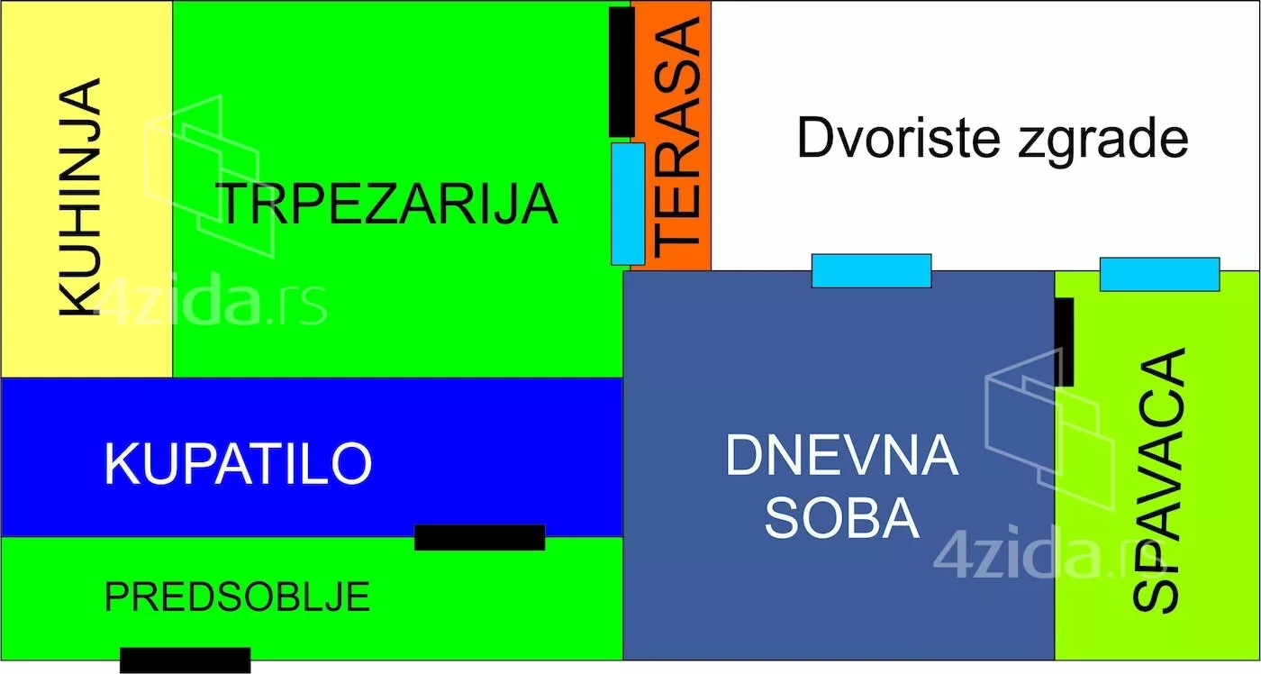 Jednoiposoban stan | 4zida