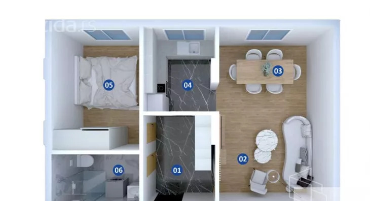 Jednoiposoban stan | 4zida