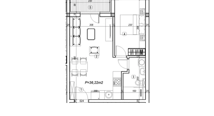 Jednosoban stan | 4zida