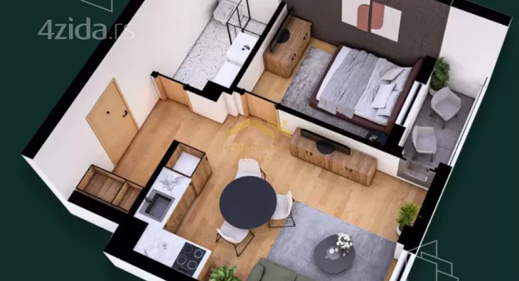 Jednoiposoban stan | 4zida