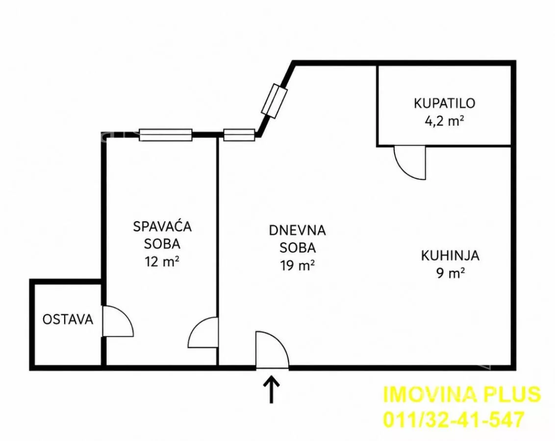 Jednoiposoban stan | 4zida