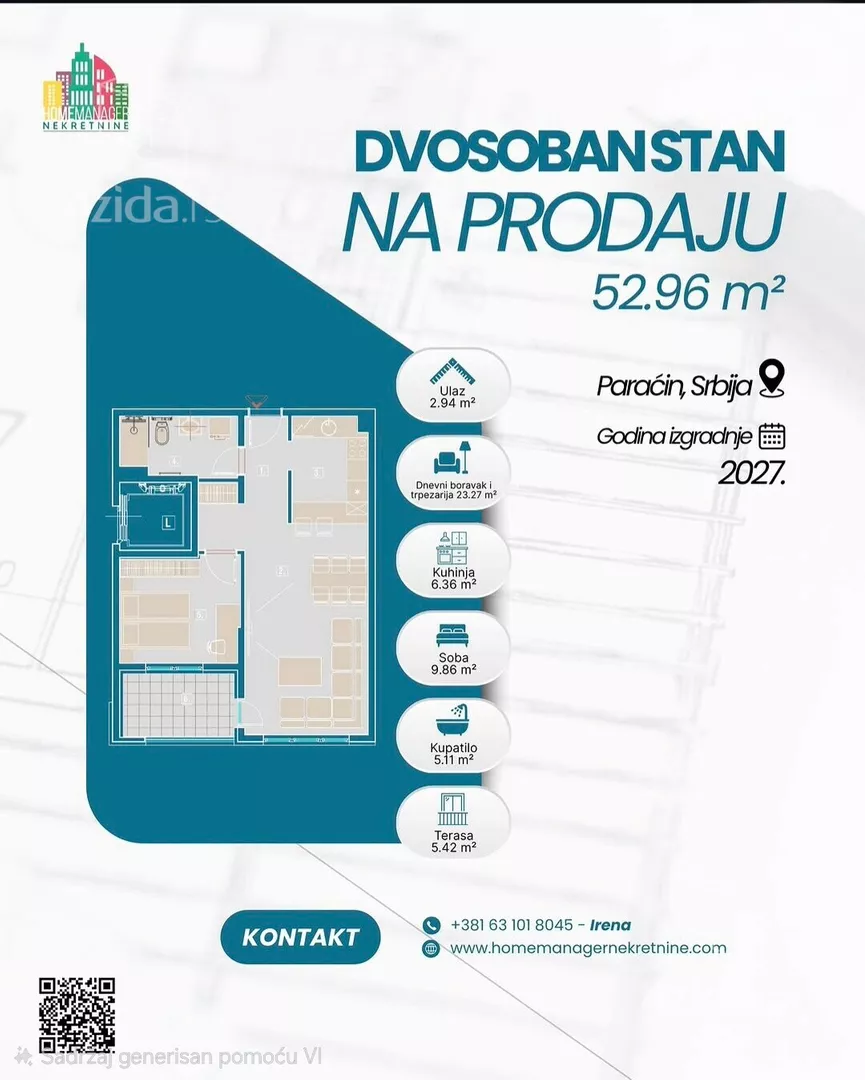 Dvosoban stan | 4zida