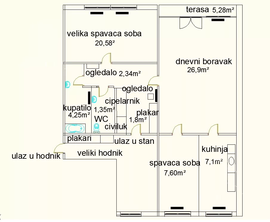 Dvoiposoban stan | 4zida