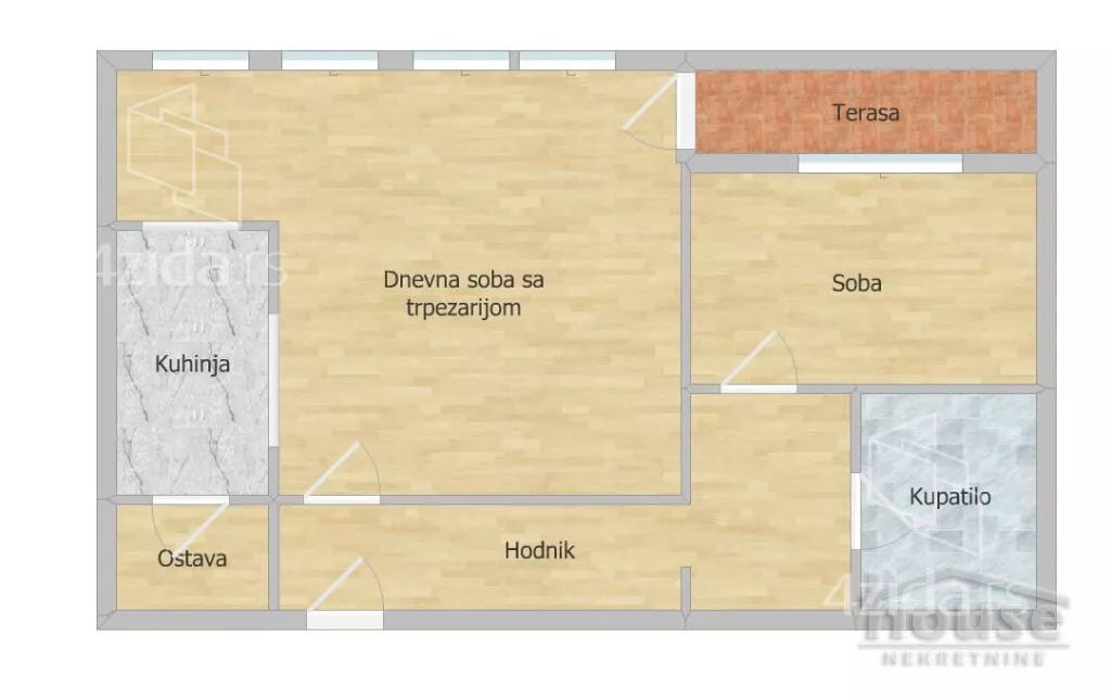 Dvosoban stan | 4zida