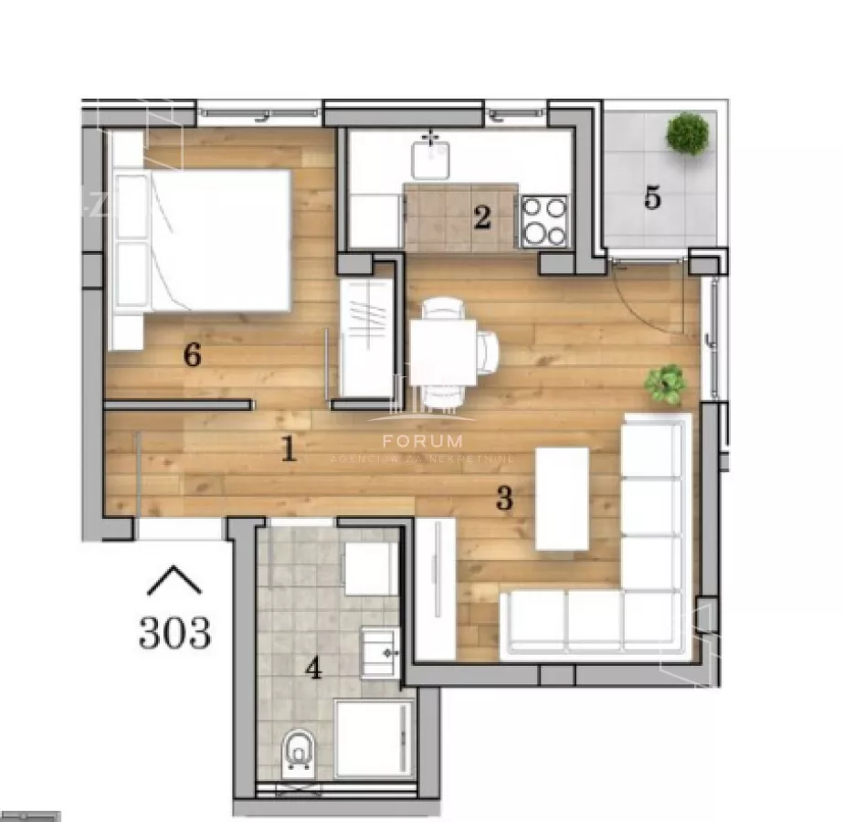 Dvosoban stan | 4zida