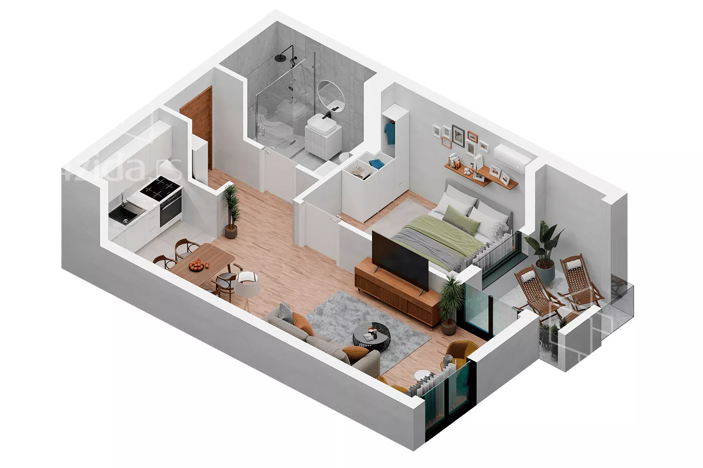 Dvosoban stan | 4zida