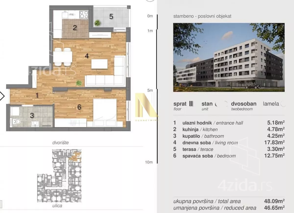 Dvosoban stan | 4zida