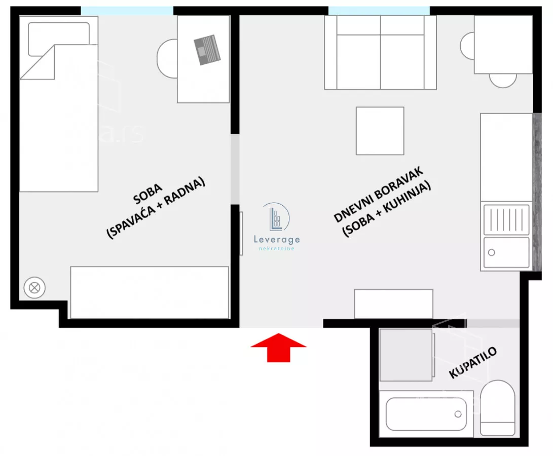 Jednoiposoban stan | 4zida