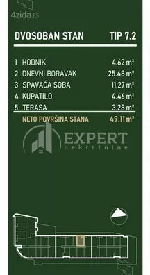 Dvosoban stan | 4zida