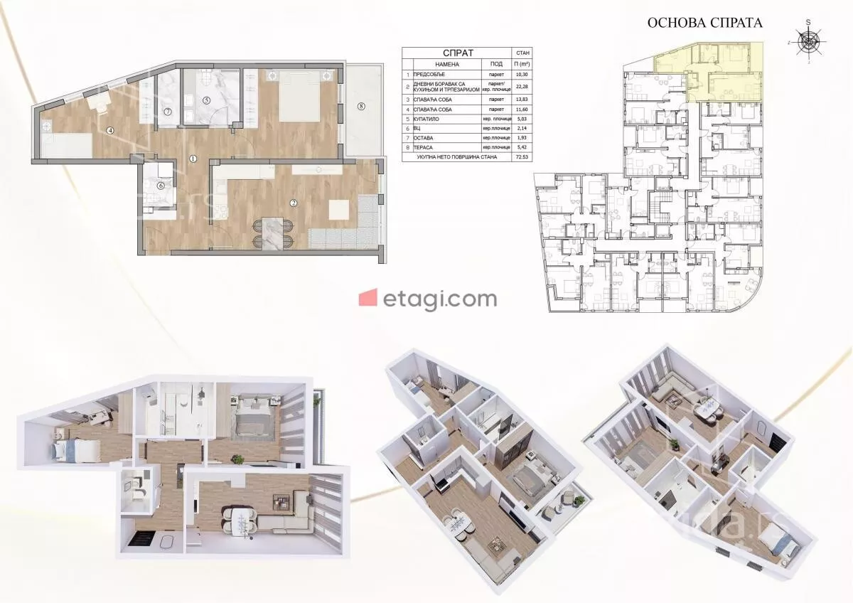 Dvosoban stan | 4zida