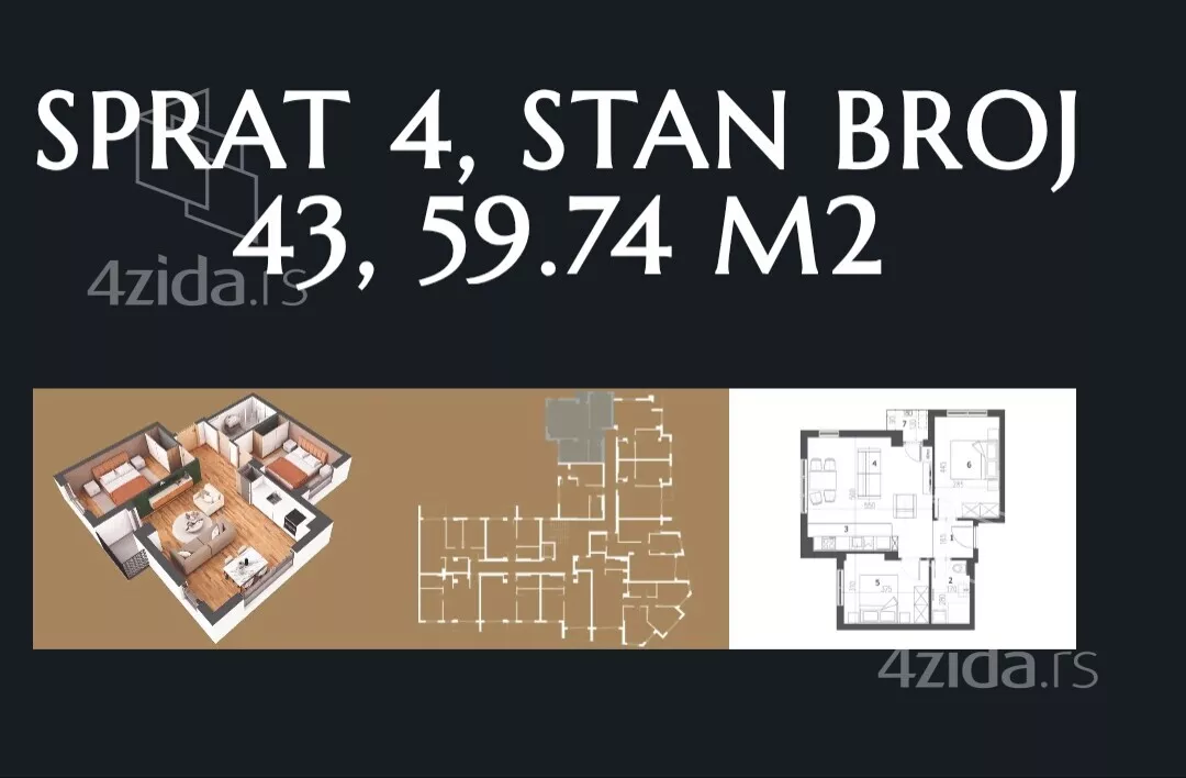 Dvosoban stan | 4zida