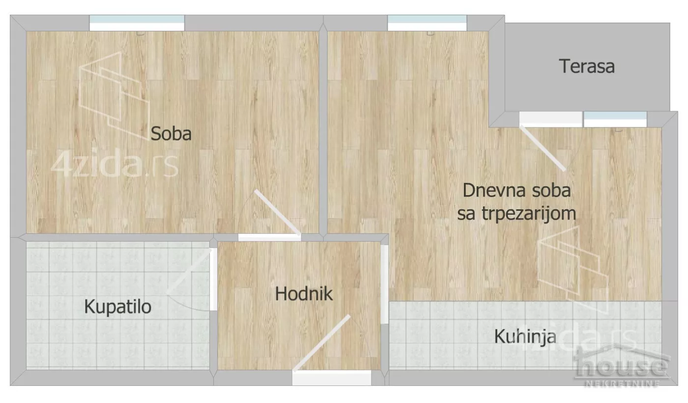 Jednoiposoban stan | 4zida