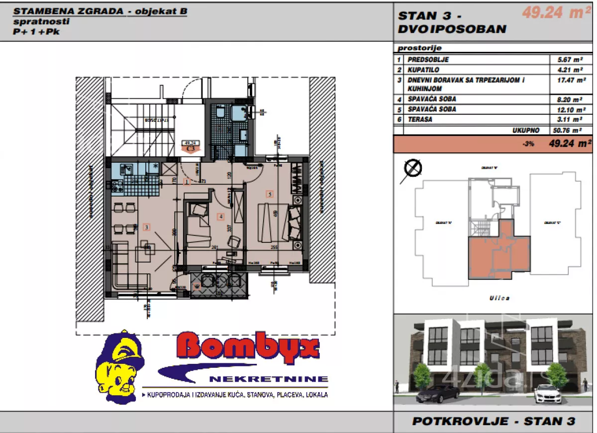 Dvoiposoban stan | 4zida