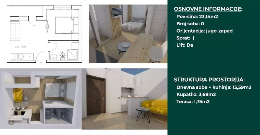 Garsonjera | 4zida
