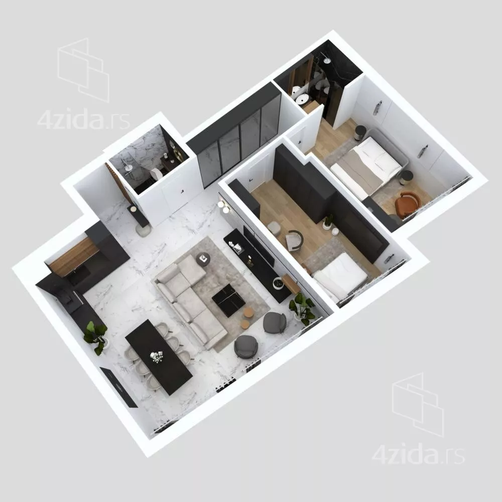 Trosoban stan | 4zida