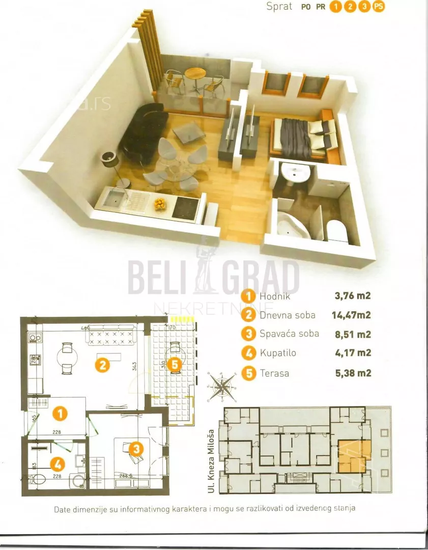 Jednoiposoban stan | 4zida