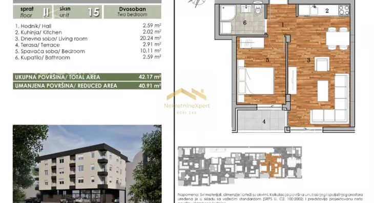 Dvosoban stan | 4zida
