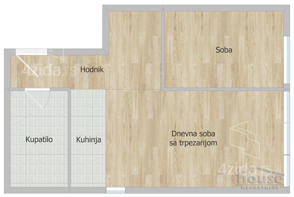Jednoiposoban stan | 4zida