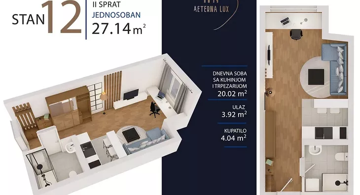 Jednosoban stan | 4zida