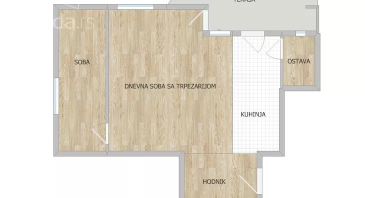 Jednoiposoban stan | 4zida