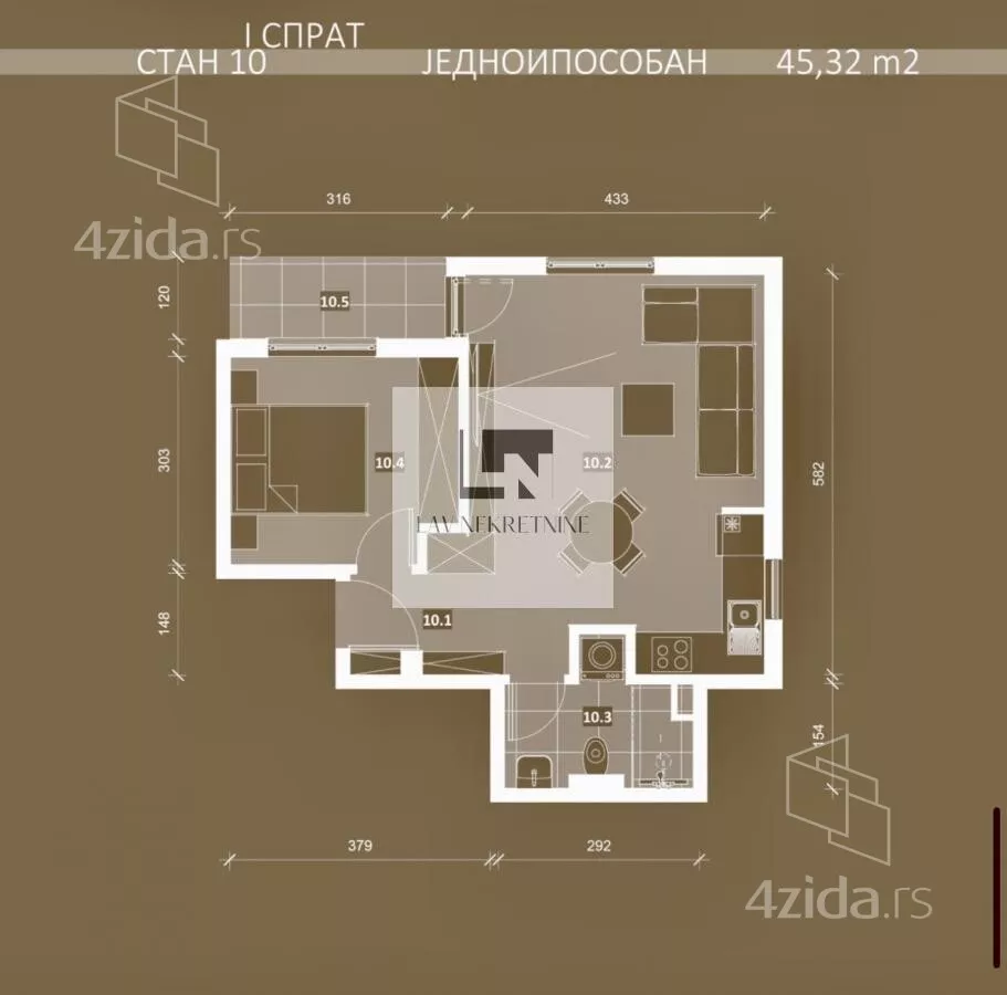 Dvosoban stan | 4zida