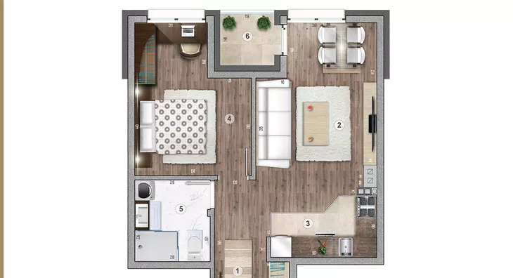 Jednosoban stan | 4zida