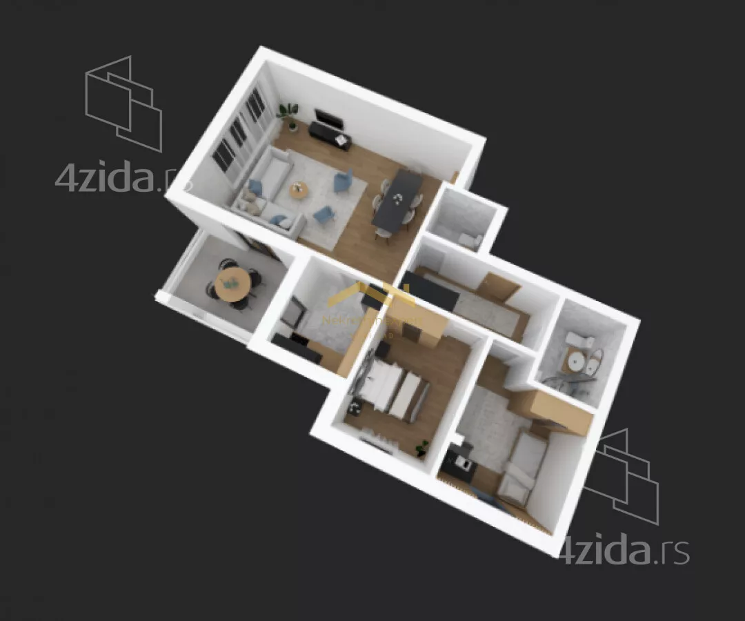 Trosoban stan | 4zida