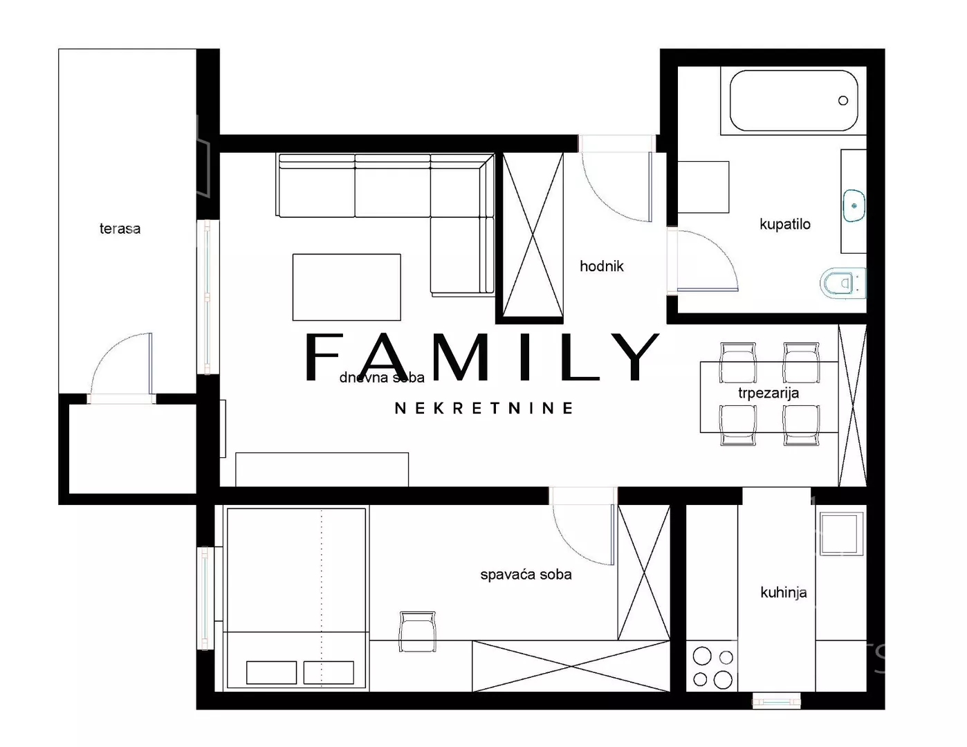 Dvosoban stan | 4zida