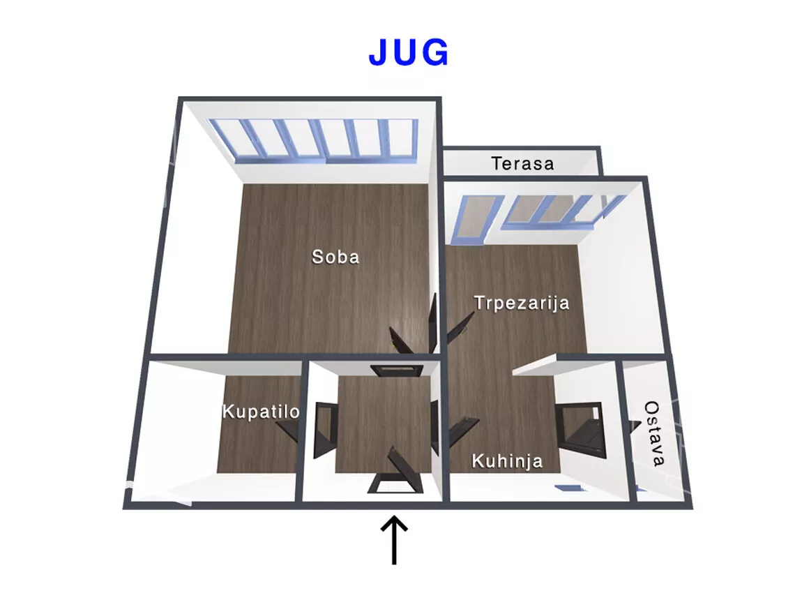 Jednosoban stan | 4zida