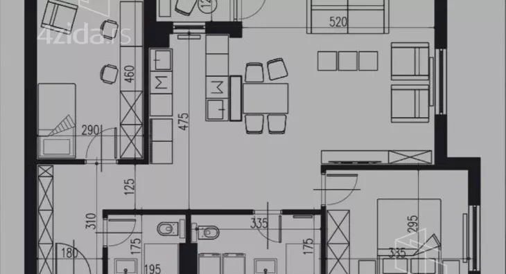 Troiposoban stan | 4zida