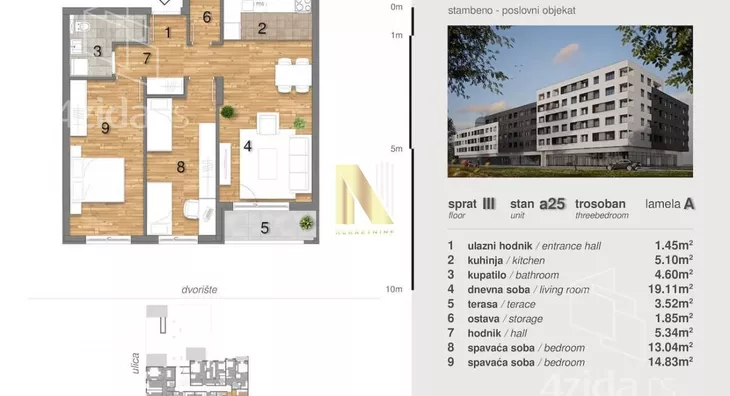 Trosoban stan | 4zida
