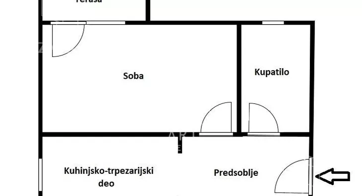 Jednosoban stan | 4zida