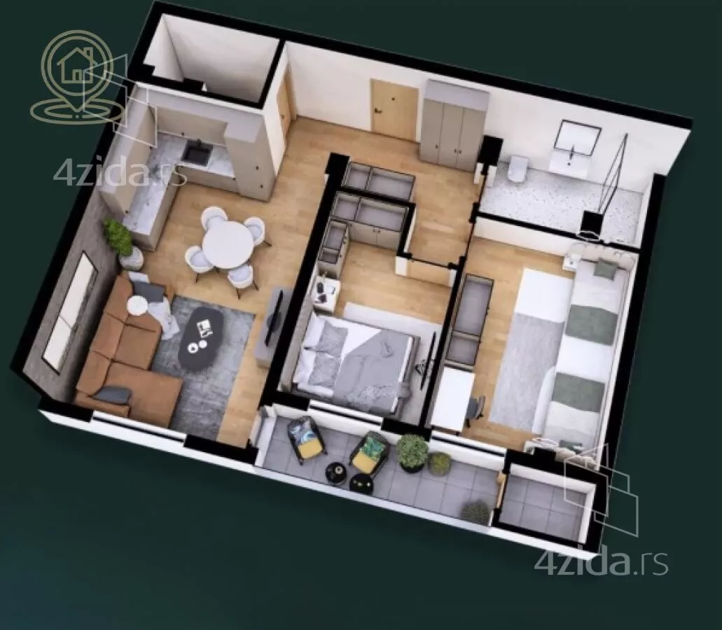 Trosoban stan | 4zida