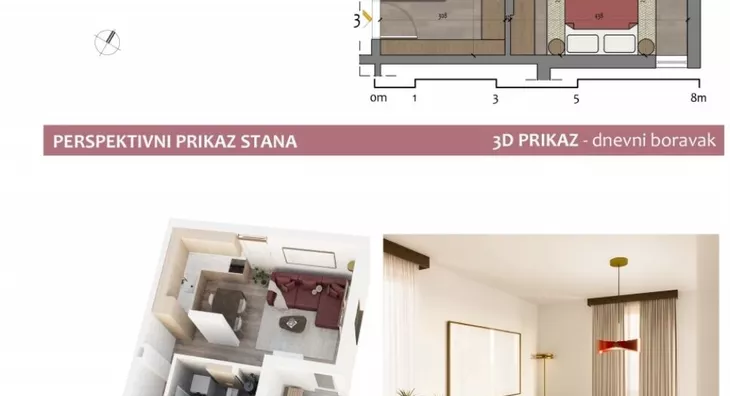 Jednoiposoban stan | 4zida