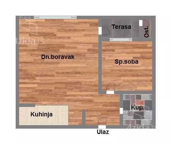 Jednoiposoban stan | 4zida