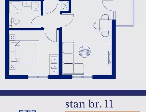 Jednosoban stan | 4zida