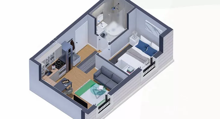 Jednosoban stan | 4zida