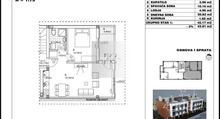 Dvosoban stan | 4zida