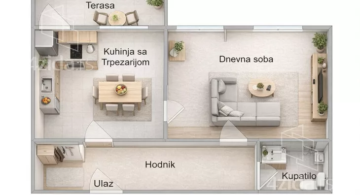 Jednosoban stan | 4zida