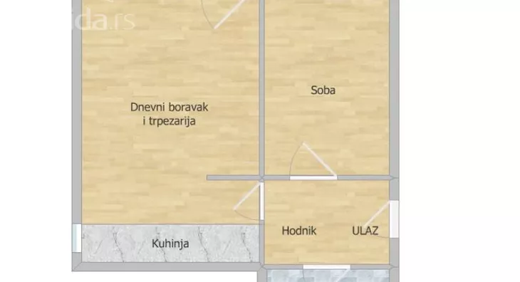 Jednoiposoban stan | 4zida