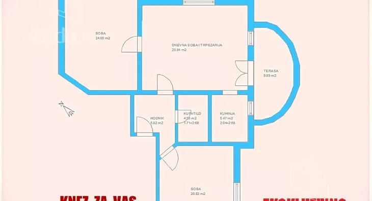 Trosoban stan | 4zida