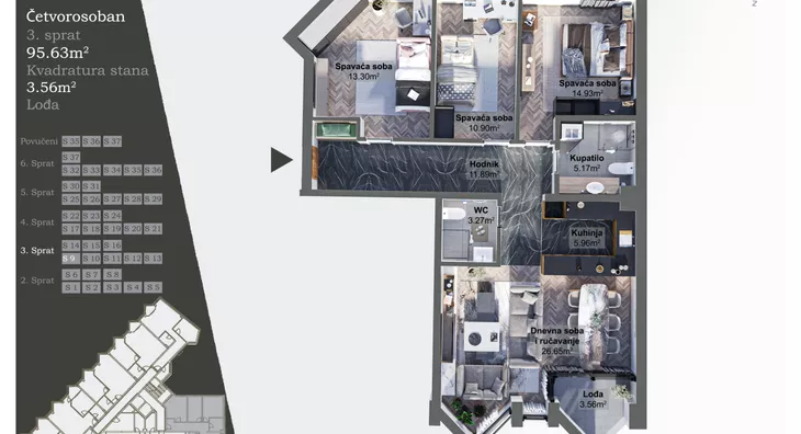 Četvorosoban | 4zida