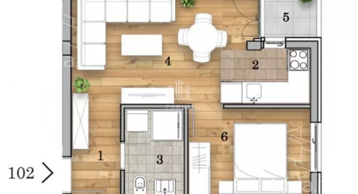 Dvosoban stan | 4zida