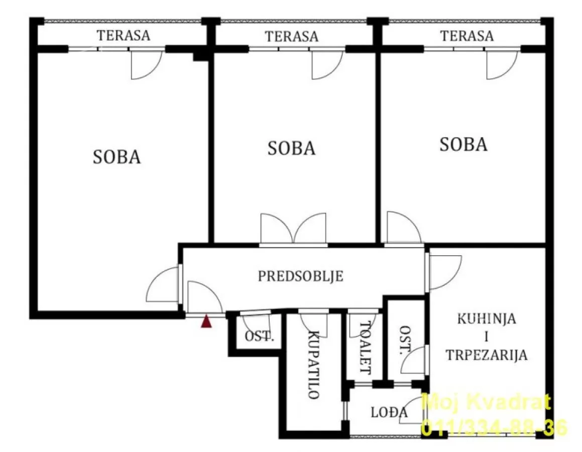 Trosoban stan | 4zida