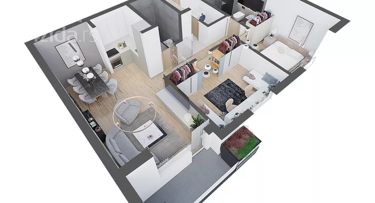 Trosoban stan | 4zida