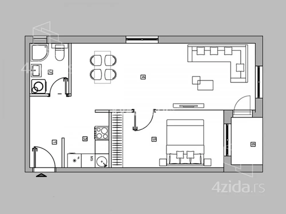 Dvosoban stan | 4zida